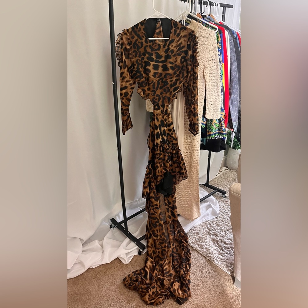 Boutique Leopard Print Gown